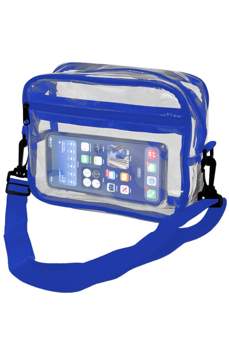 Clear Pvc Crossbody Messenger Travel Spa Bag