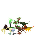 14-piece Dinosaur Figures Play Set Egg Jar