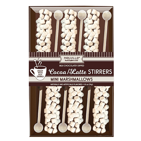 Mini Marshmallow Stirrers - Chocolate