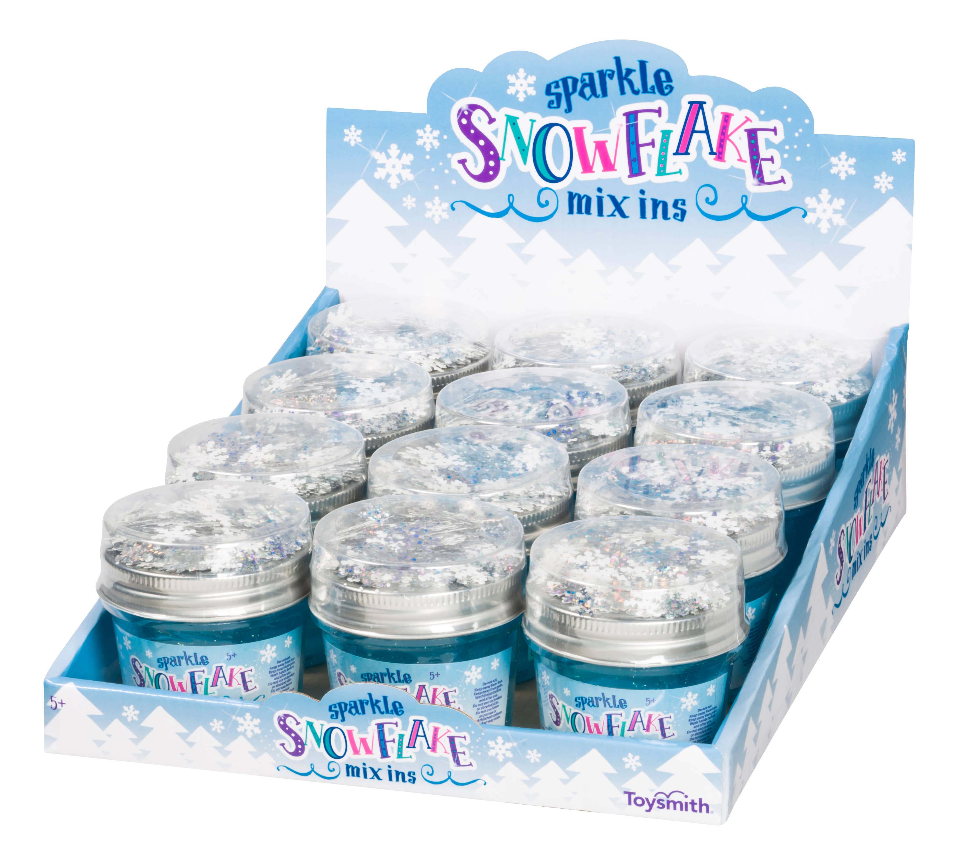 Snowflake Mix Ins Slime/Confetti Kit, Holiday, Christmas