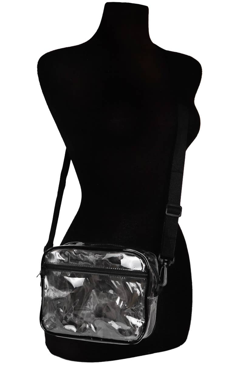 Clear Pvc Crossbody Messenger Travel Spa Bag
