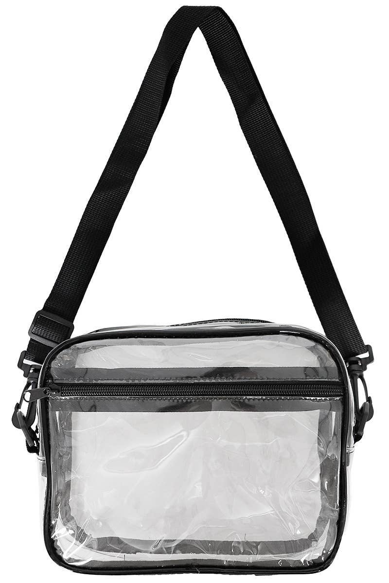 Clear Pvc Crossbody Messenger Travel Spa Bag