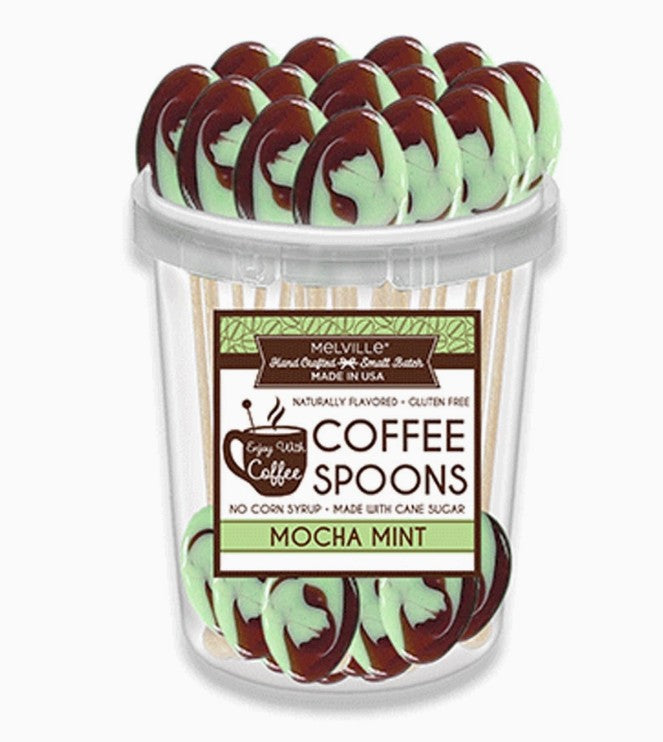 Mocha Mint Swirl Coffee Spoons