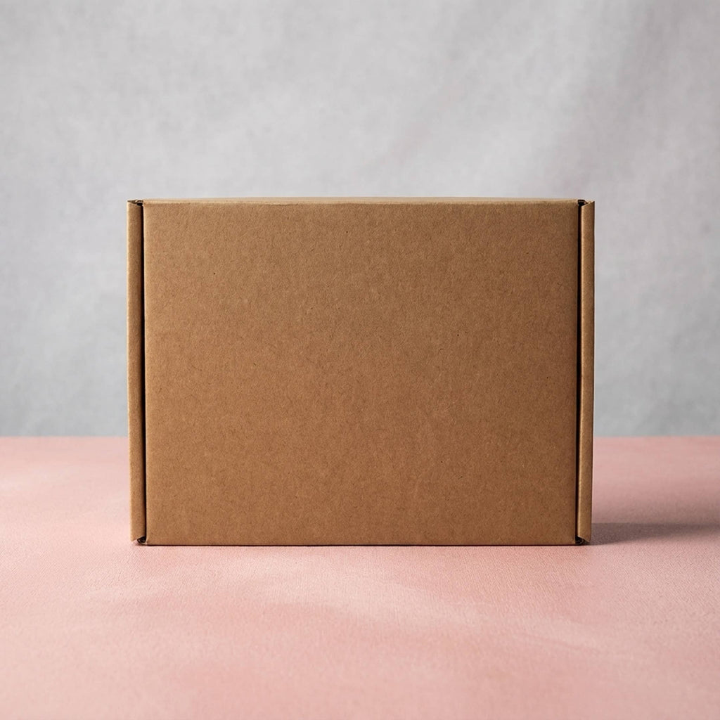 50pc, 2 Size Kraft Corrugated Cardboard Mailer Shipping Box