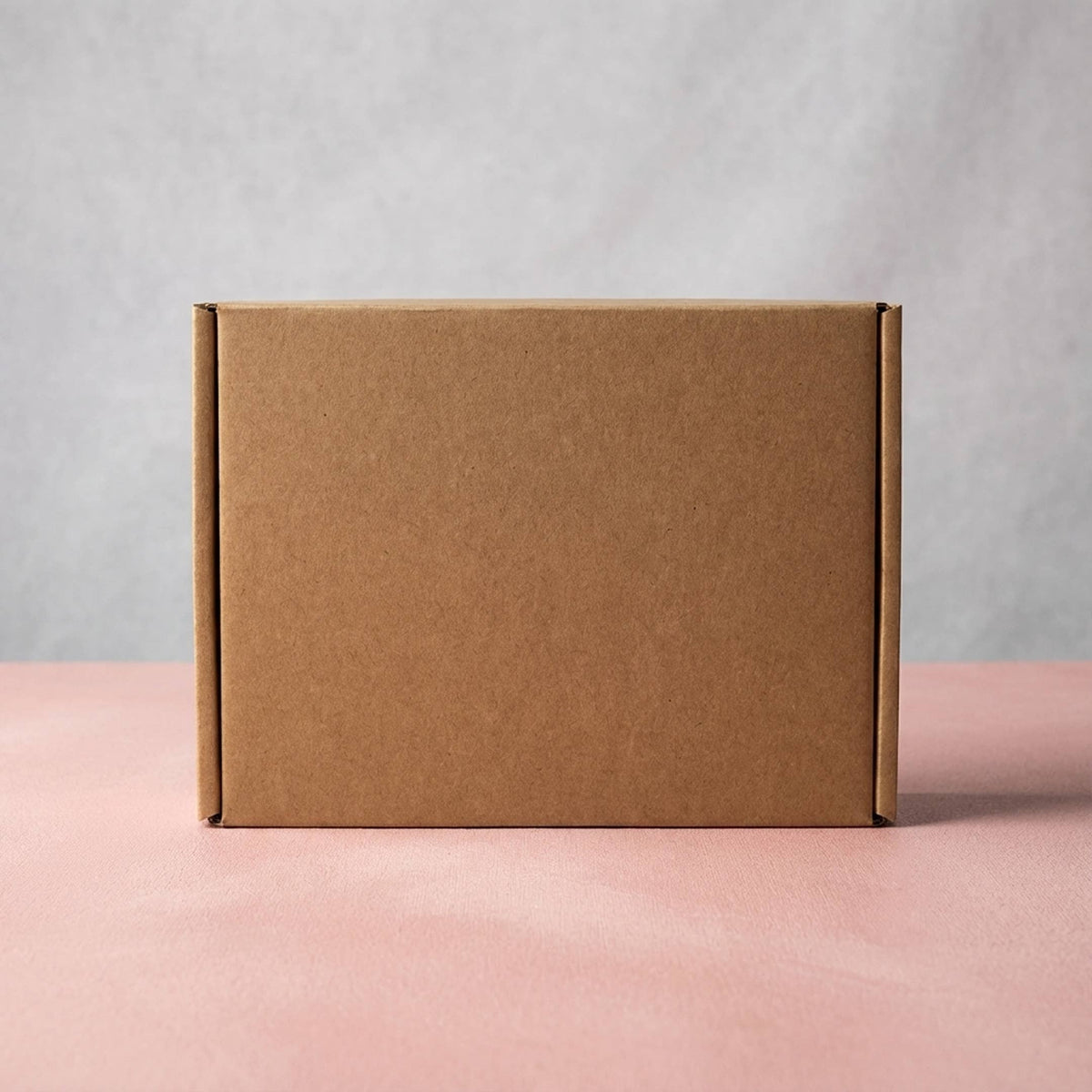 50pc, 2 Size Kraft Corrugated Cardboard Mailer Shipping Box