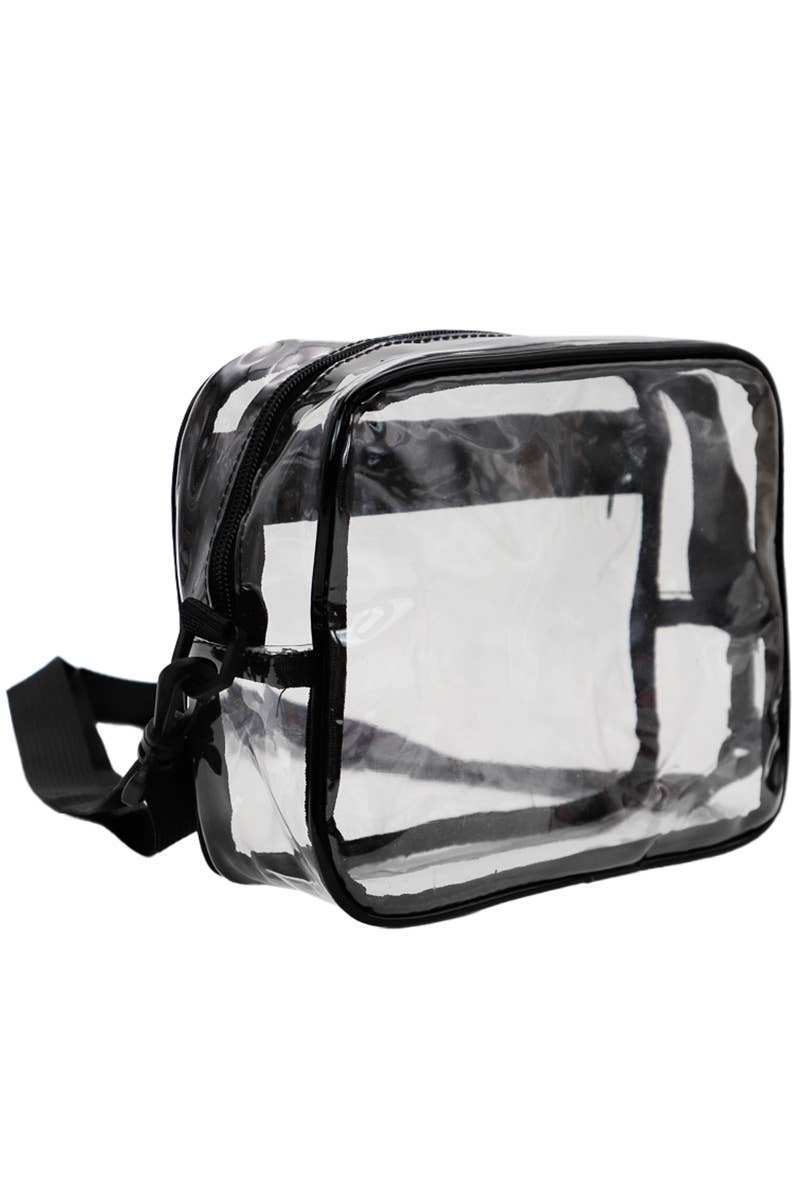 Clear Pvc Crossbody Messenger Travel Spa Bag