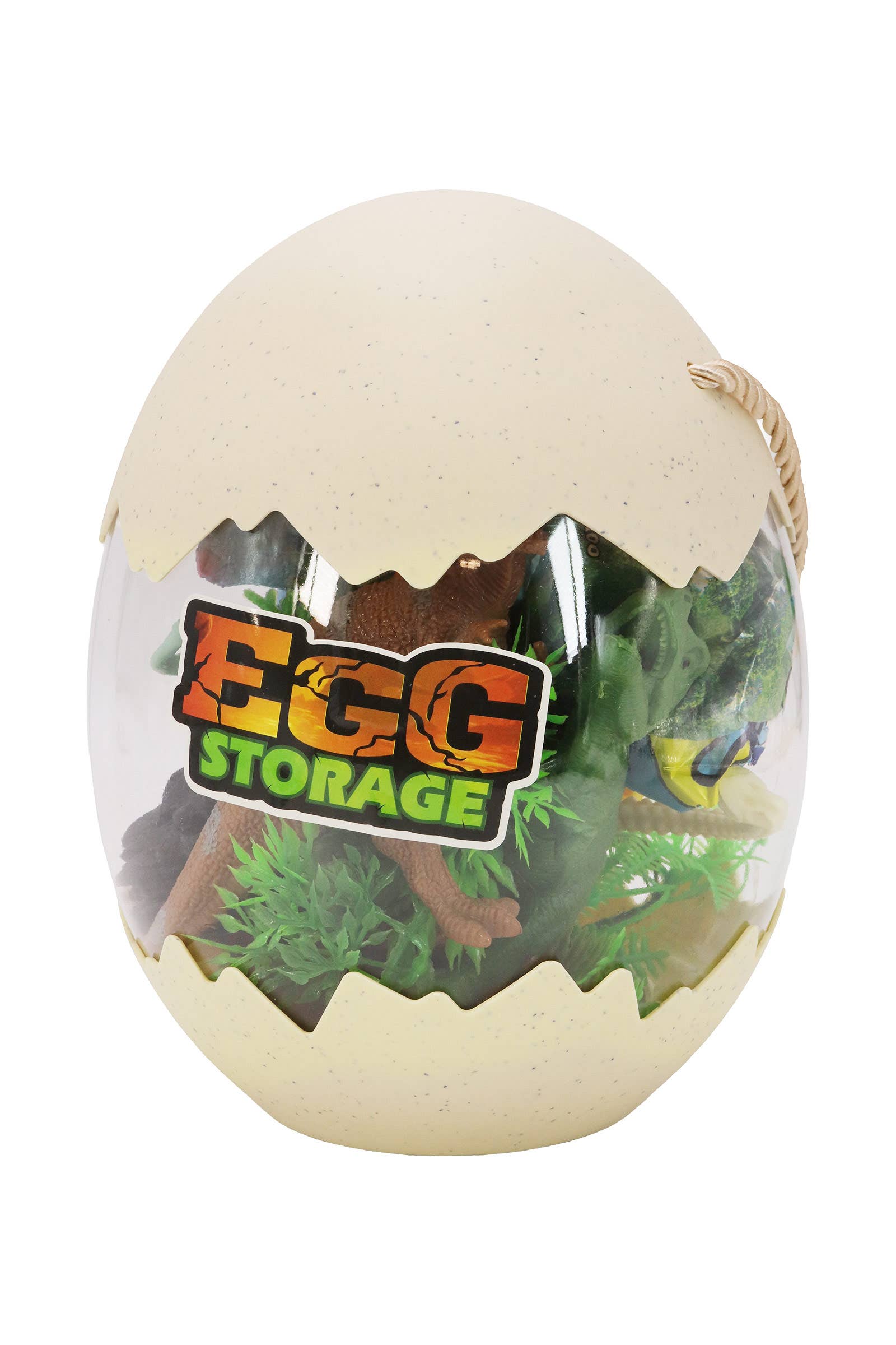 14-piece Dinosaur Figures Play Set Egg Jar