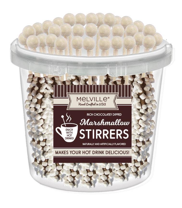 Mini Marshmallow Stirrers - Chocolate