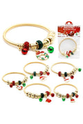 Christmas Ornament Jingle Bell Bangle Bracelet