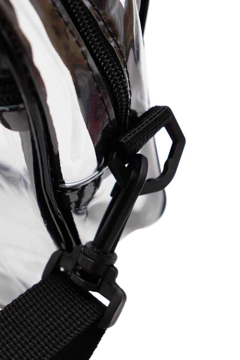 Clear Pvc Crossbody Messenger Travel Spa Bag